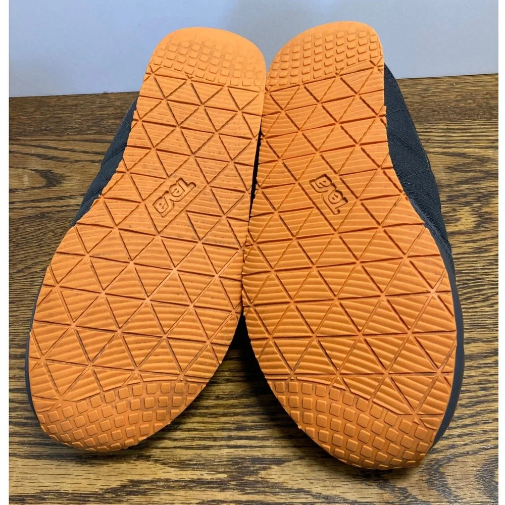 Teva ReEmber Quilted Slip-On Shoes Dark Grey Orange 1135290Y Youth 6 Womens 8